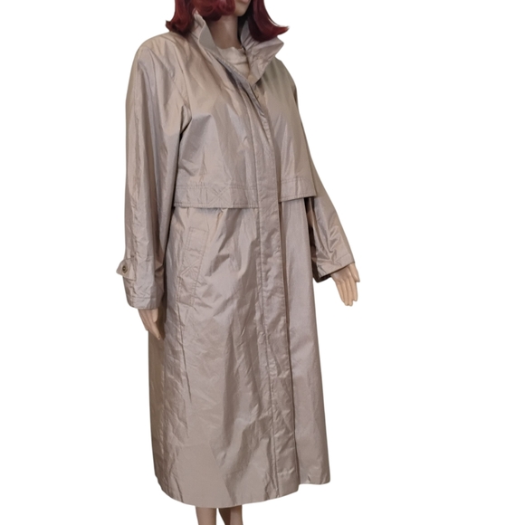 Fleet Street Water Resistant Lined Trench Coat - Size 10P - Picture 4 of 12